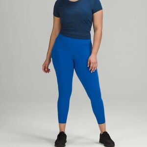 NWT Lululemon Athletica base pace HR tight 25” Blazer Blue Tone